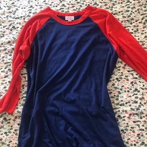 LuLaRoe baseball tee